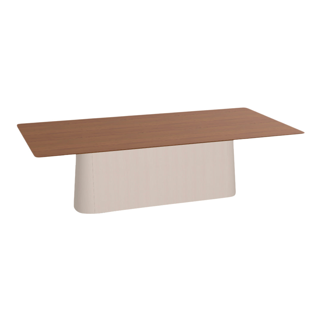 P.O.V. Rectangular Table - Central Base - Oak