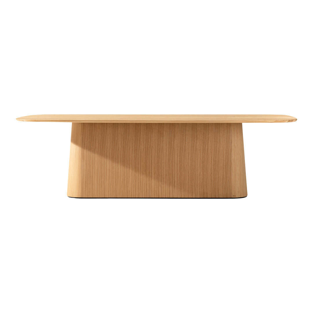 P.O.V. Rectangular Table - Central Base - Oak