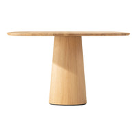 P.O.V. Rectangular Table - Central Base - Oak