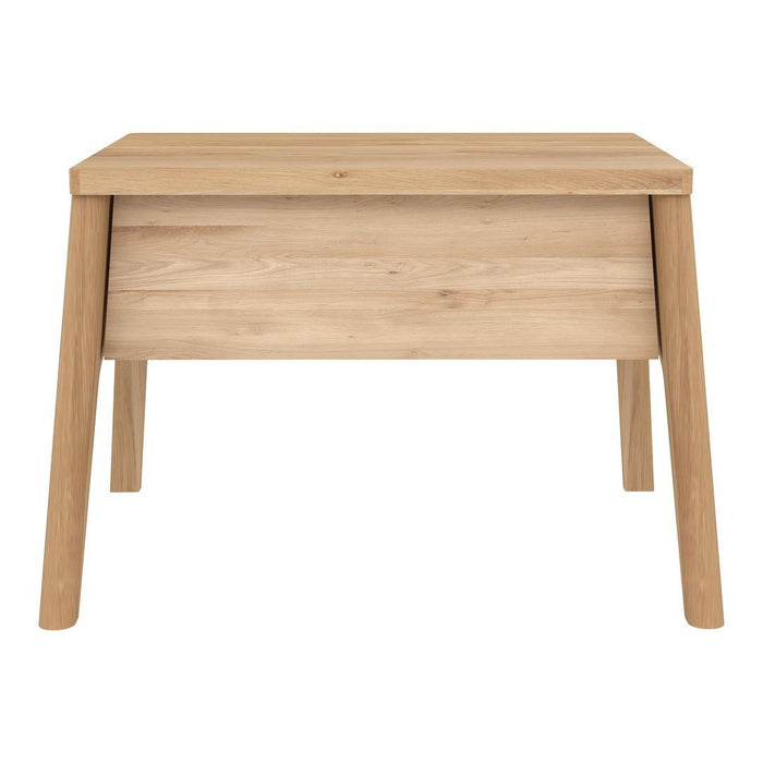 Light blonde wooden desk with a simple, natural finish and clean lines. Ideal for modern or minimalist decor.