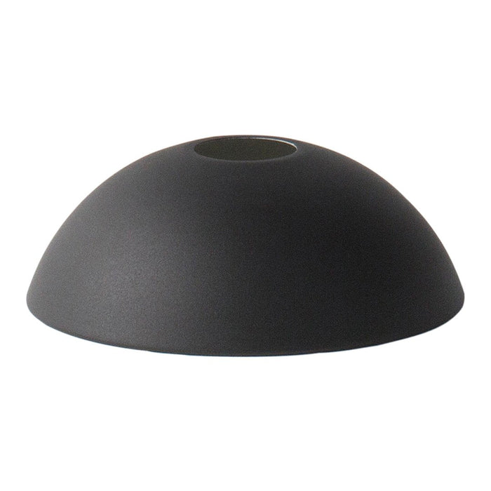 Matte black dome-shaped vase with a smooth surface and subtle curvature, perfect for modern décor.