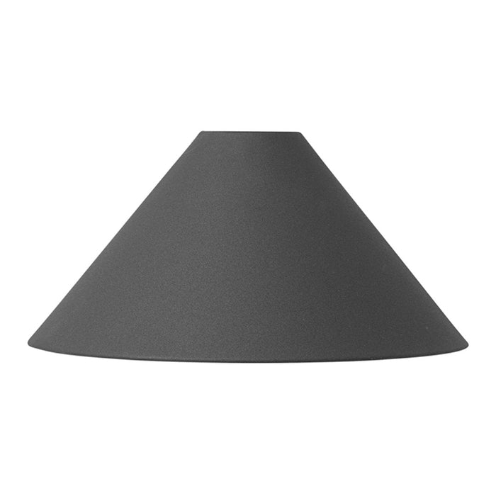 Gray conical lampshade with a smooth, matte finish, perfect for modern decor accents.