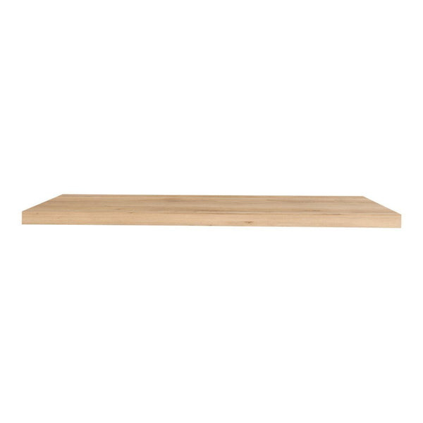 Natural wood shelf in light beige with a smooth, minimalist finish and no visible patterns. Perfect for modern decor.