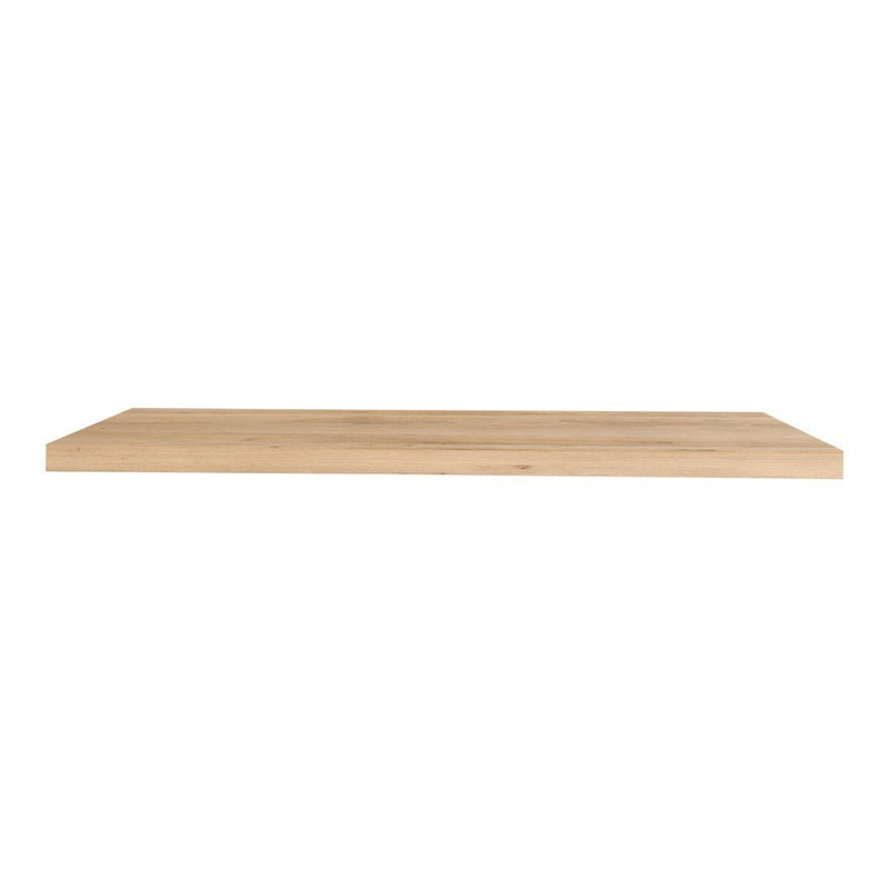 Natural wood shelf in light beige with a smooth, minimalist finish and no visible patterns. Perfect for modern decor.