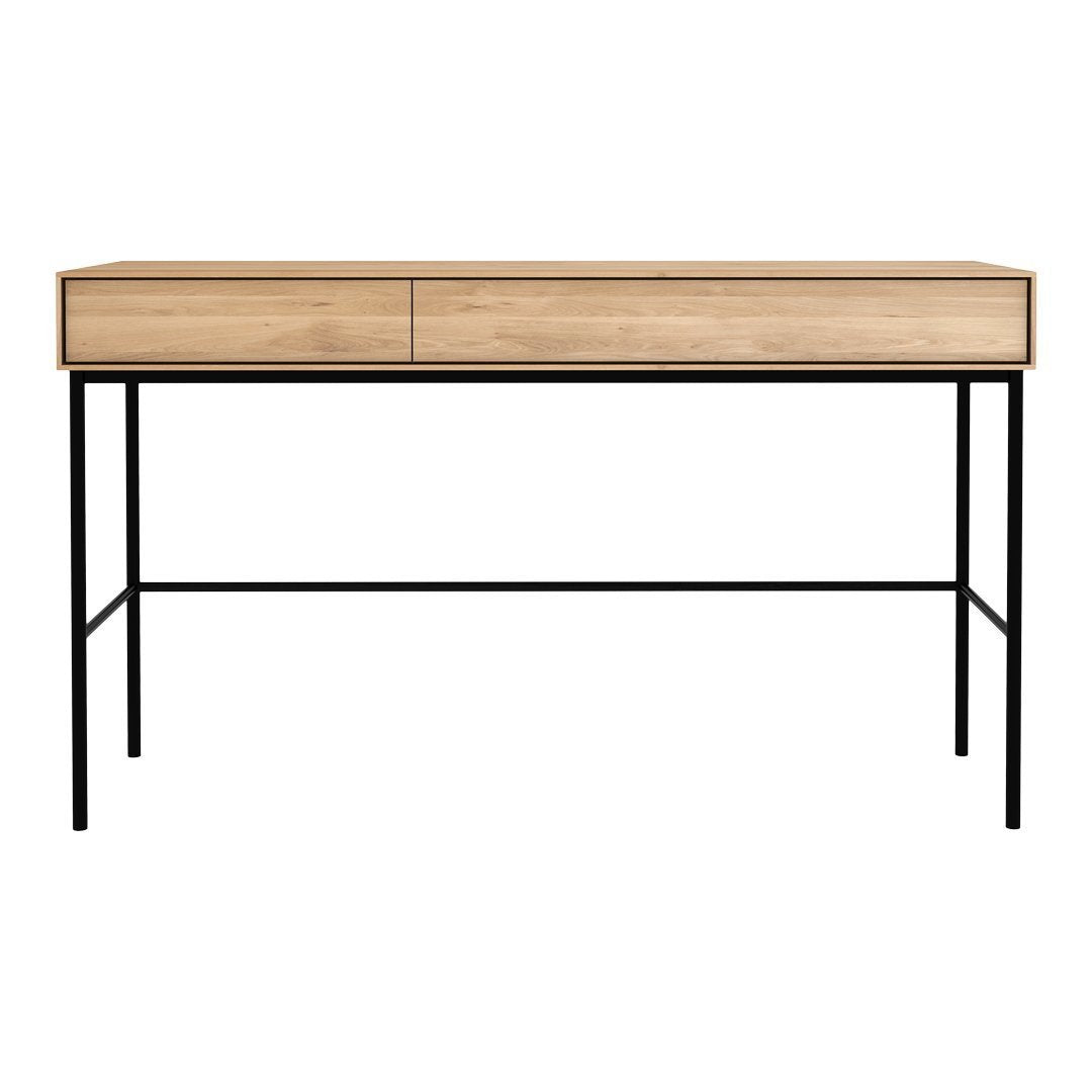 Oak Whitebird Desk - 2 Drawers
