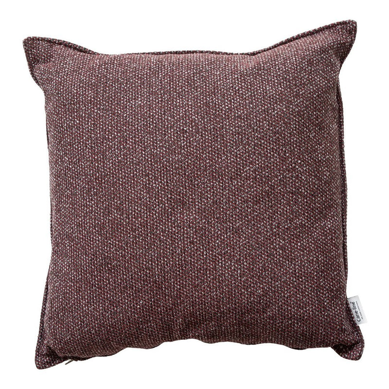 Textured burgundy pillow with a subtle heather pattern, perfect for adding warmth and style to any space.