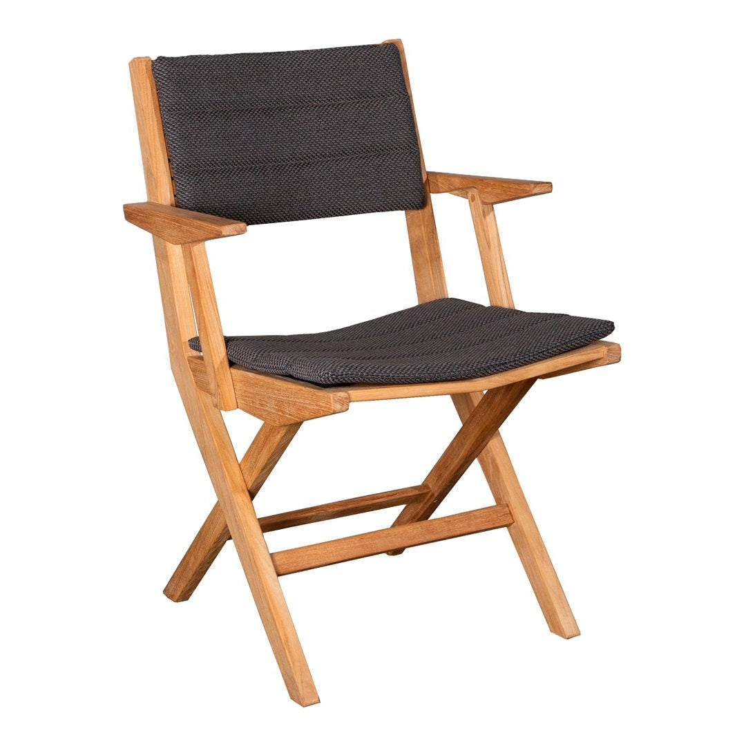 Gray fabric lounge chair with light wood frame, featuring a simple and modern design. Ideal for stylish decor.