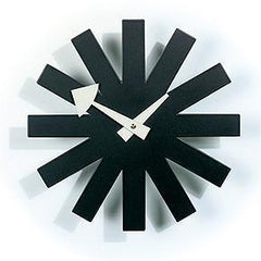 Nelson Asterisk Clock Black