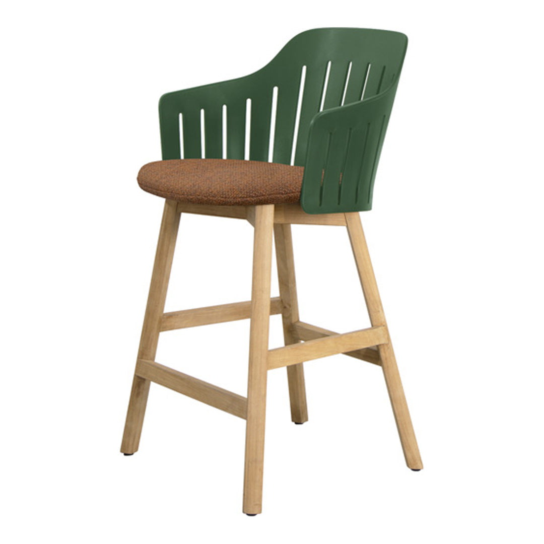 Choice Outdoor Counter Chair - Wood Base - w/ Seat Cushion