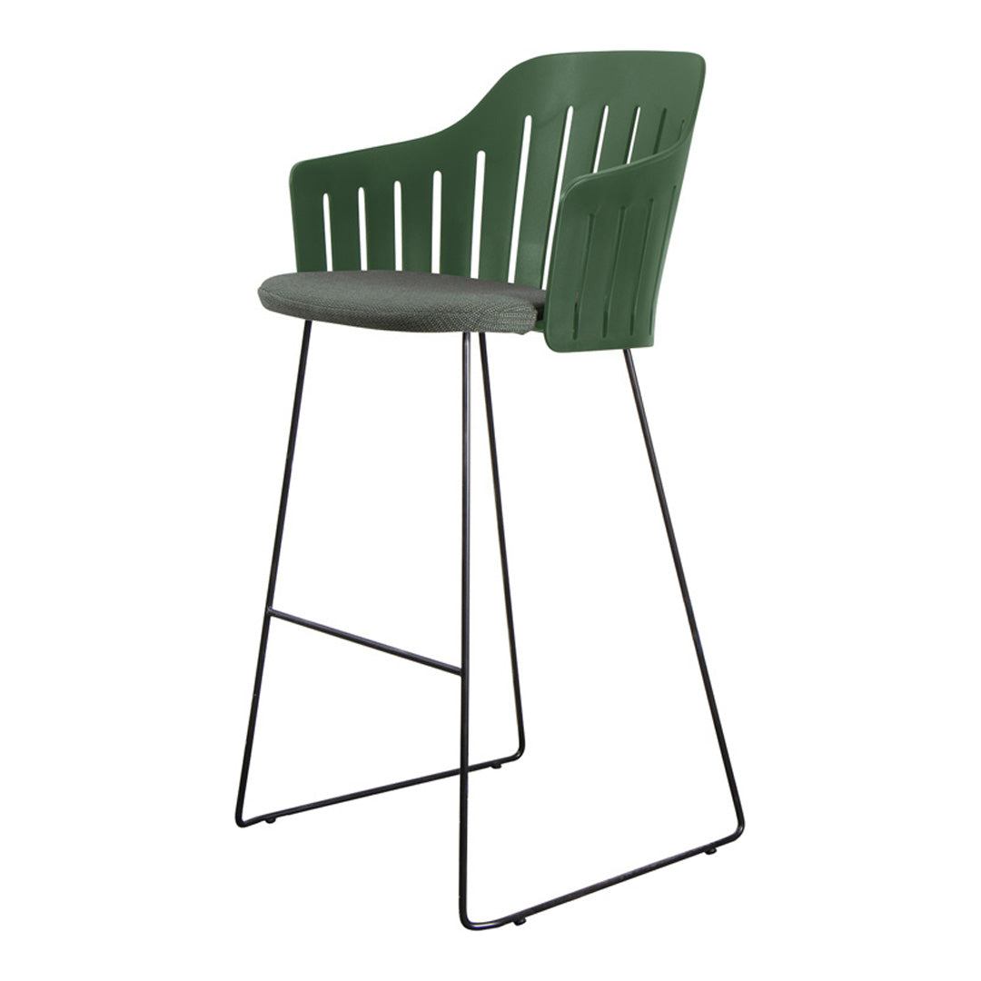 Choice Outdoor Bar Chair - Sled Base - w/ Seat Cushion