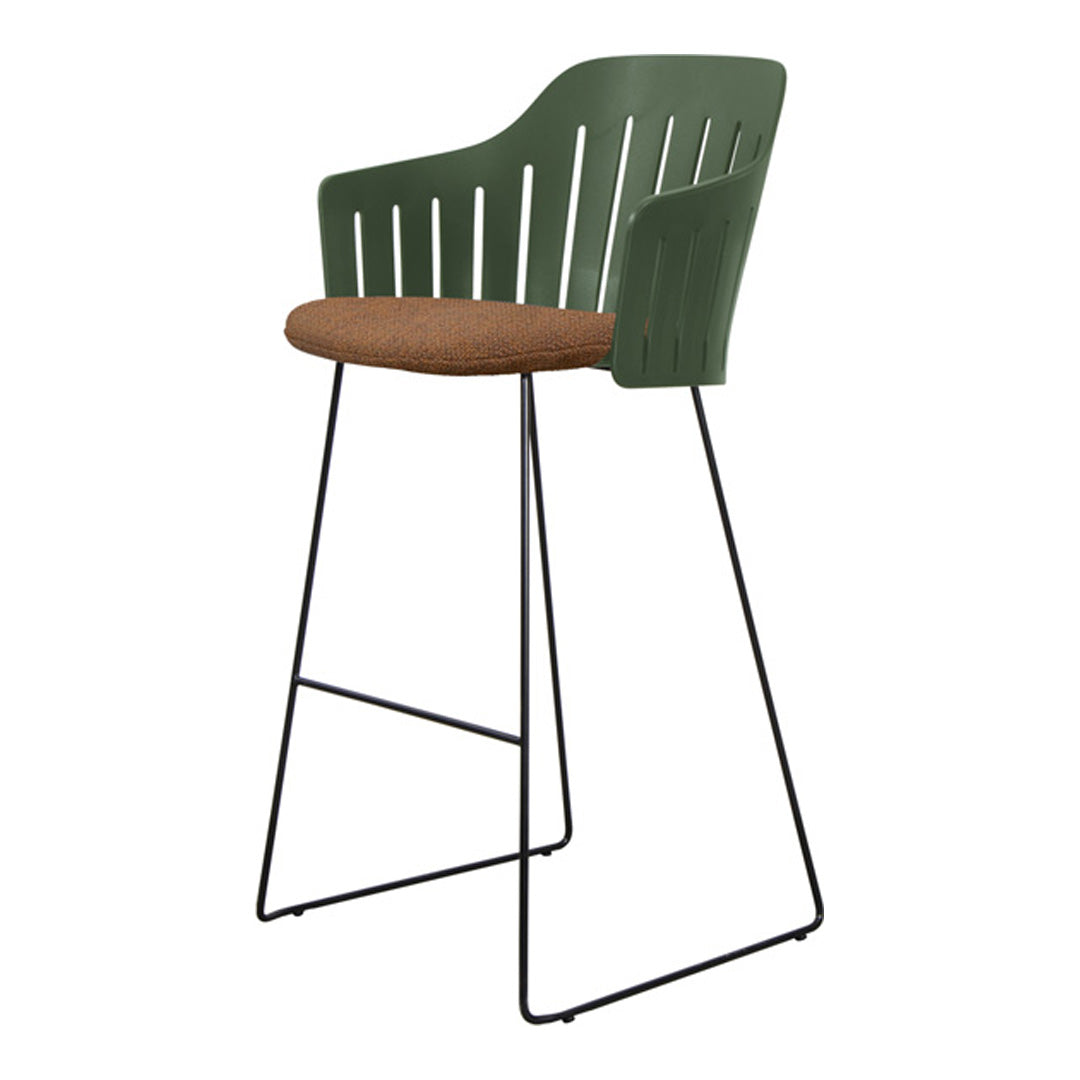 Choice Outdoor Bar Chair - Sled Base - w/ Seat Cushion