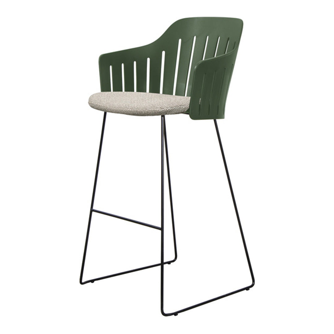 Choice Outdoor Bar Chair - Sled Base - w/ Seat Cushion