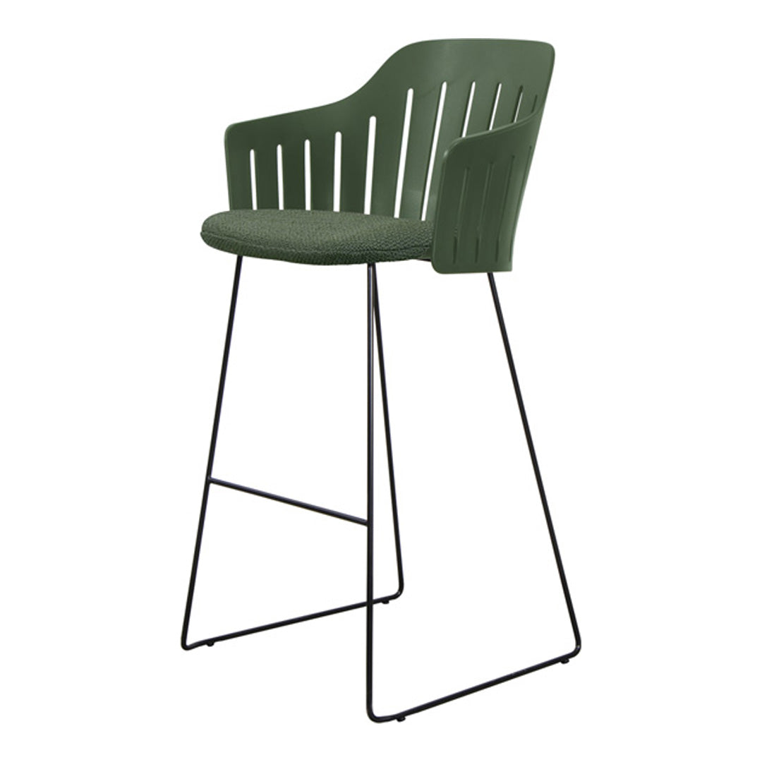 Choice Outdoor Bar Chair - Sled Base - w/ Seat Cushion