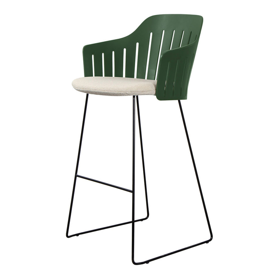 Choice Outdoor Bar Chair - Sled Base - w/ Seat Cushion