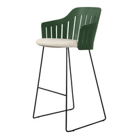 Choice Outdoor Bar Chair - Sled Base - w/ Seat Cushion