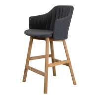 Choice Bar Chair - Wood Base - w/ Back and Seat Cushion