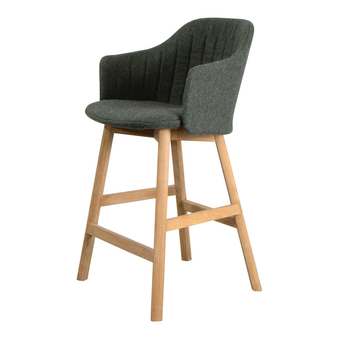 Choice Bar Chair - Wood Base - w/ Back and Seat Cushion