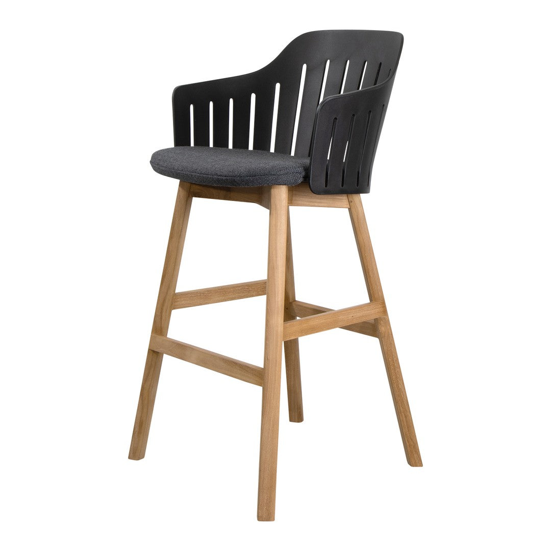 Choice Bar Chair - Wood Base - w/ Seat Cushion