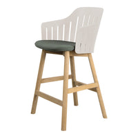 Choice Outdoor Counter Chair - Wood Base - w/ Seat Cushion