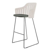 Choice Outdoor Bar Chair - Sled Base - w/ Seat Cushion