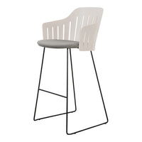 Choice Outdoor Bar Chair - Sled Base - w/ Seat Cushion