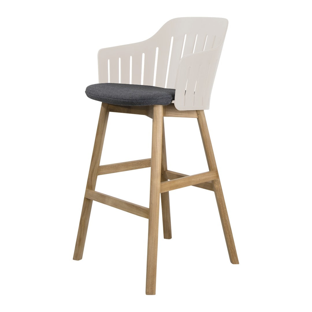 Choice Bar Chair - Wood Base - w/ Seat Cushion
