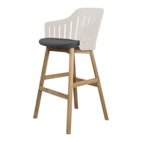 Choice Bar Chair - Wood Base - w/ Seat Cushion