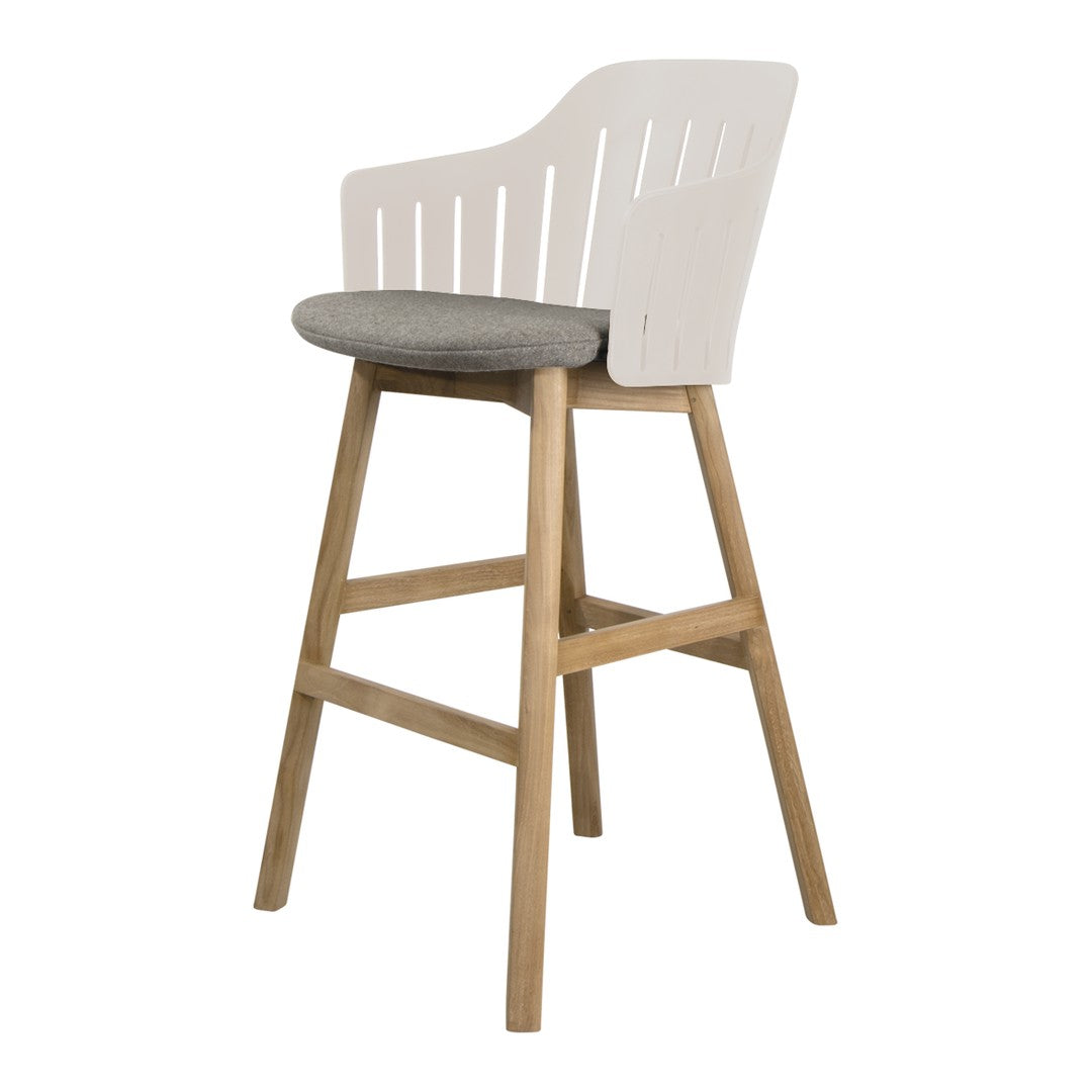 Choice Bar Chair - Wood Base - w/ Seat Cushion