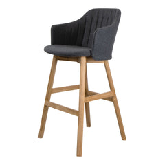 Choice Bar Chair - Wood Base - w/ Back and Seat Cushion