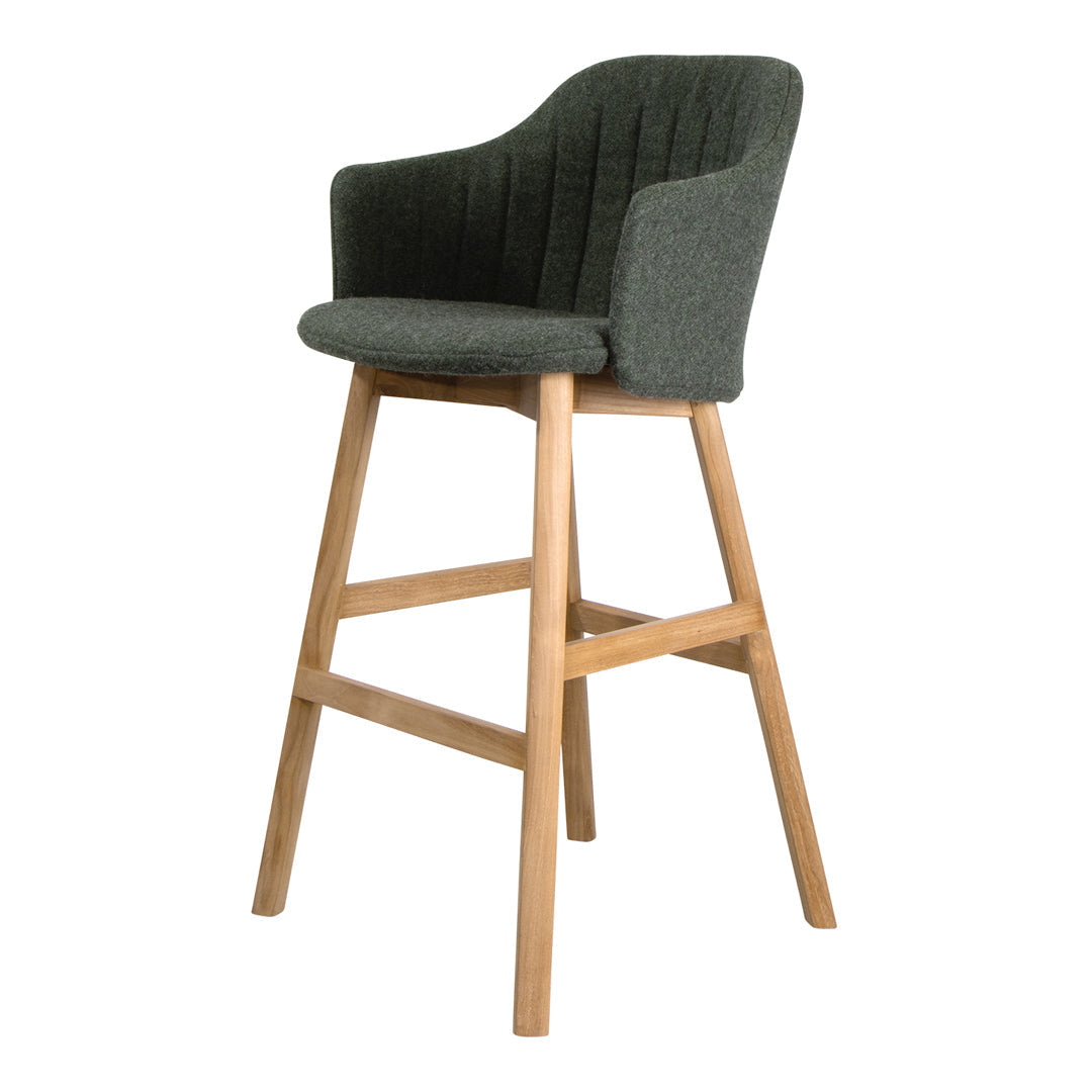 Choice Bar Chair - Wood Base - w/ Back and Seat Cushion