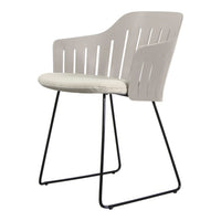 Choice Outdoor Chair - Sled Base - w/ Seat Cushion