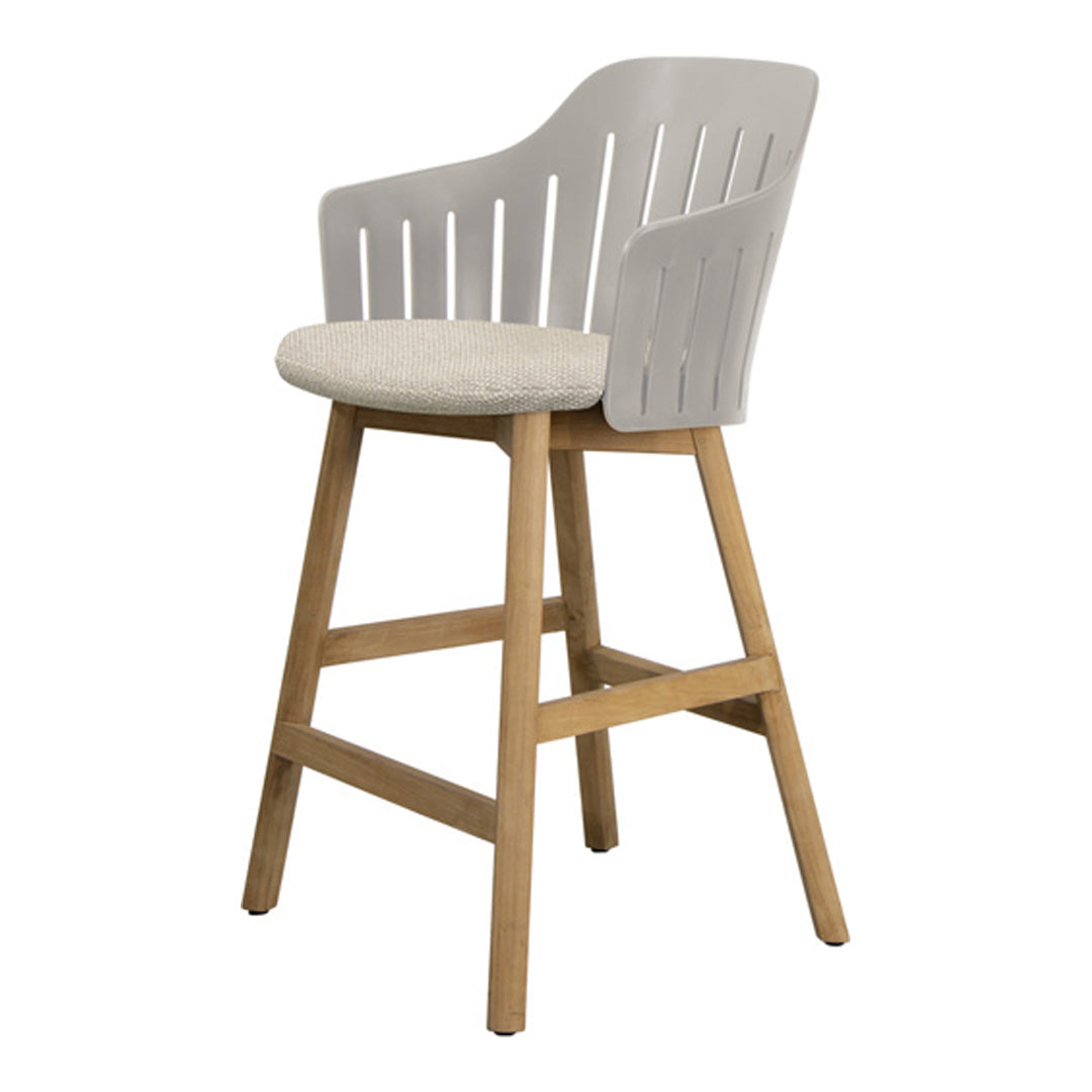 Choice Outdoor Counter Chair - Wood Base - w/ Seat Cushion