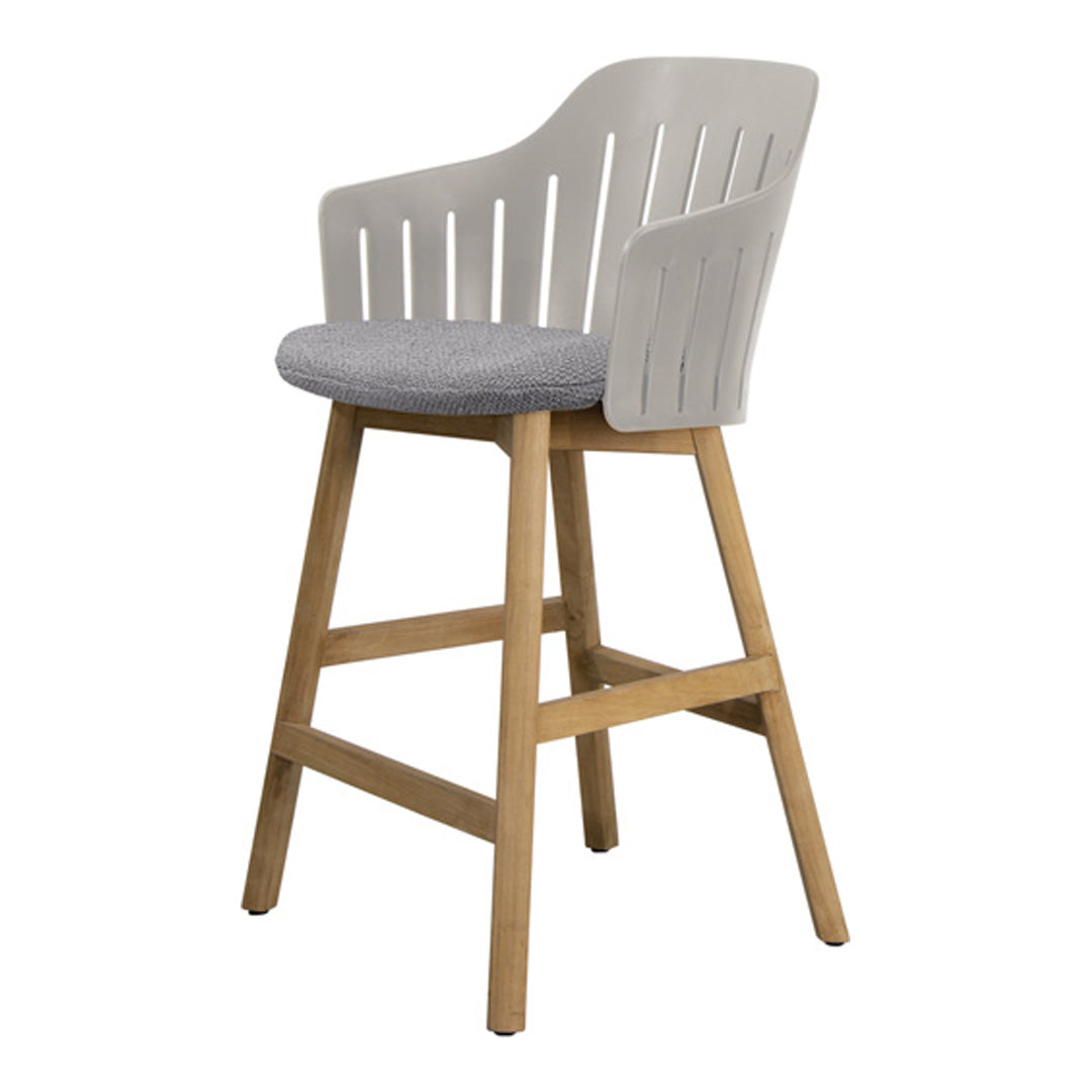 Choice Outdoor Counter Chair - Wood Base - w/ Seat Cushion
