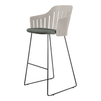 Choice Outdoor Bar Chair - Sled Base - w/ Seat Cushion