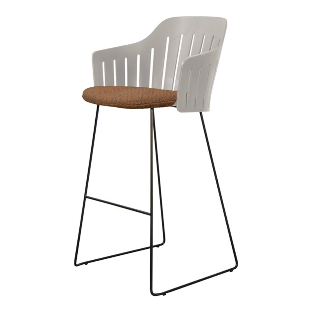 Choice Outdoor Bar Chair - Sled Base - w/ Seat Cushion