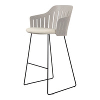 Choice Outdoor Bar Chair - Sled Base - w/ Seat Cushion