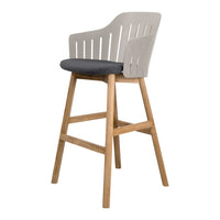 Choice Bar Chair - Wood Base - w/ Seat Cushion
