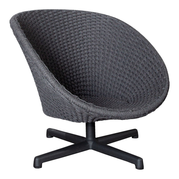 Peacock Outdoor Lounge Chair w/ Swivel Base