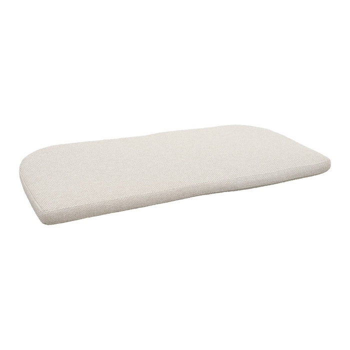 Soft beige cushion with a smooth, solid texture, ideal for adding comfort to any space.