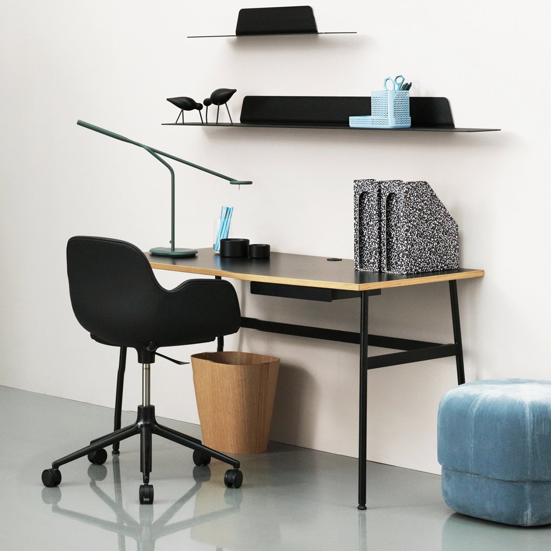 Small Modern Journal Desk from Norman Copenhagen In Office Setup
