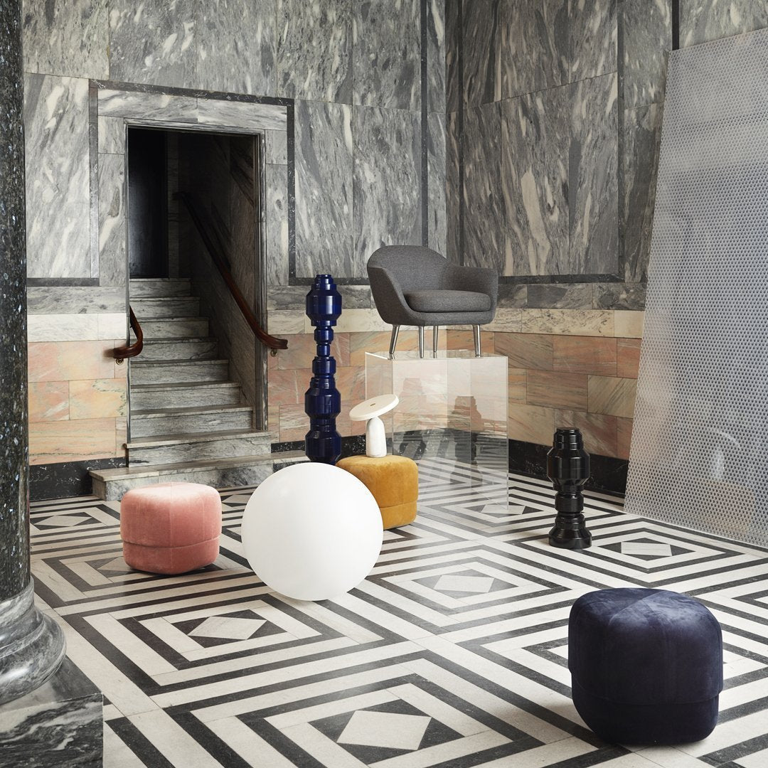 Circus Pouf in Velour