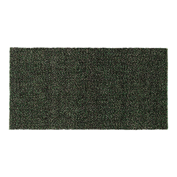 Dark green textured doormat featuring subtle patterns for enhanced durability and style. Ideal for outdoor use.