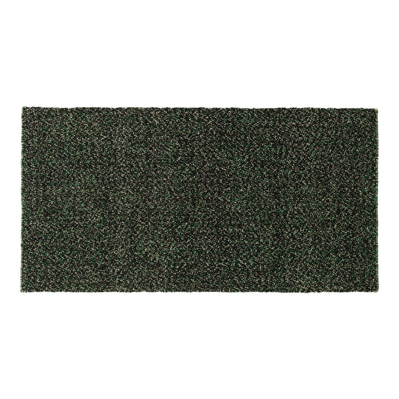 Dark green textured doormat featuring subtle patterns for enhanced durability and style. Ideal for outdoor use.