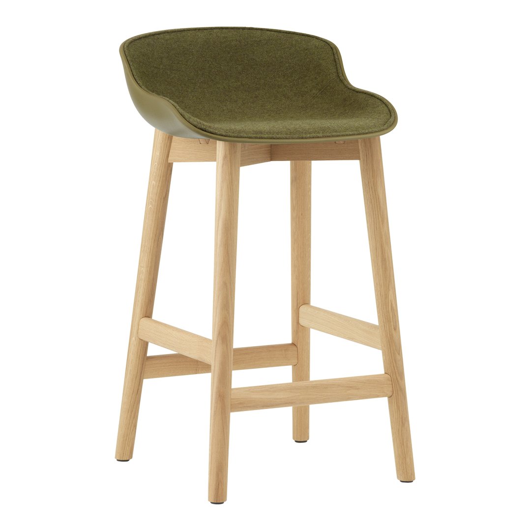 Hyg Counter Stool Front Upholstered Wood Base – Design Public