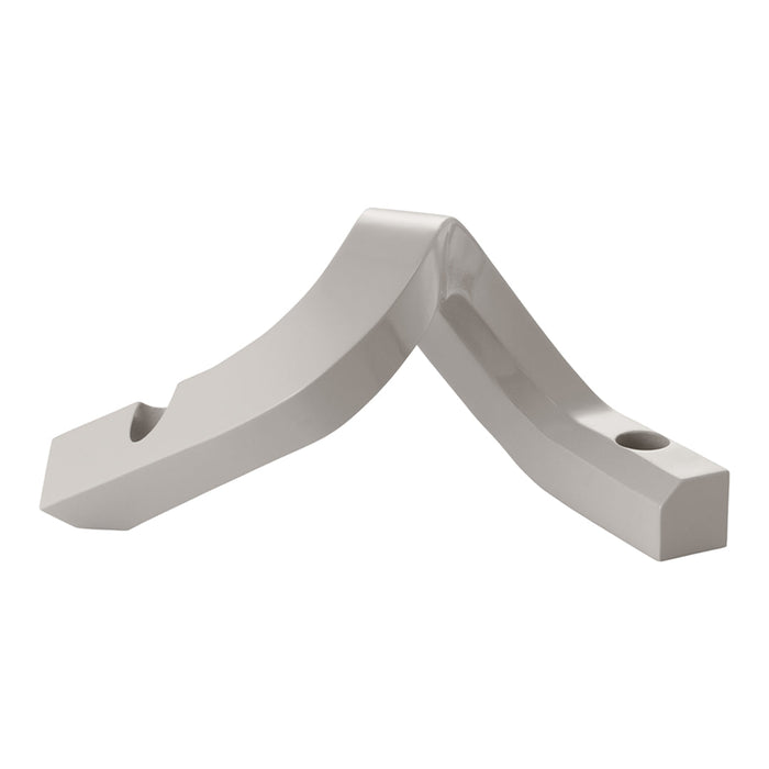 Gray, smooth finish with a minimalist design and no visible patterns.  Ideal for modern hardware applications.
