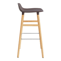 Form Bar Stool - Wood Legs