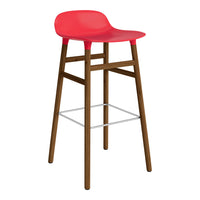 Form Bar Stool - Wood Legs