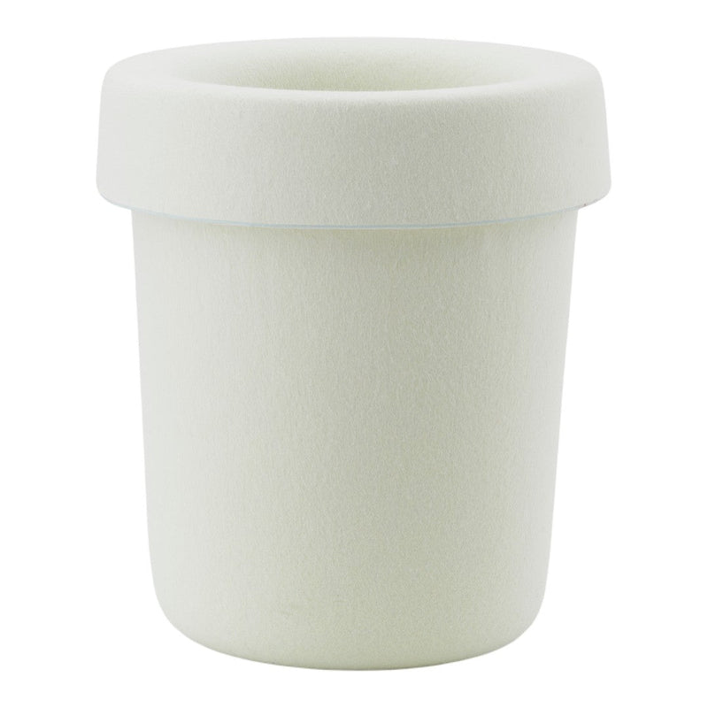 Light green fabric planter with a soft, textured finish and simple, clean design. Ideal for modern decor.