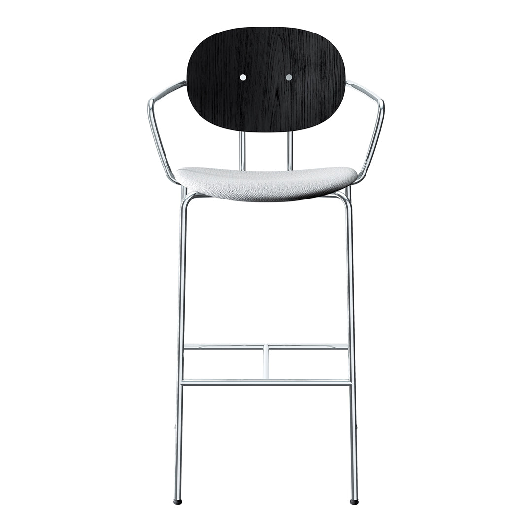 Piet Hein Bar Chair w/ Armrest - Seat Upholstered