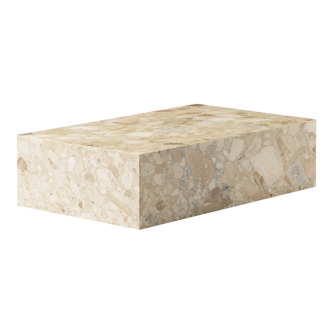 Marble Plinth Coffee Table - Low